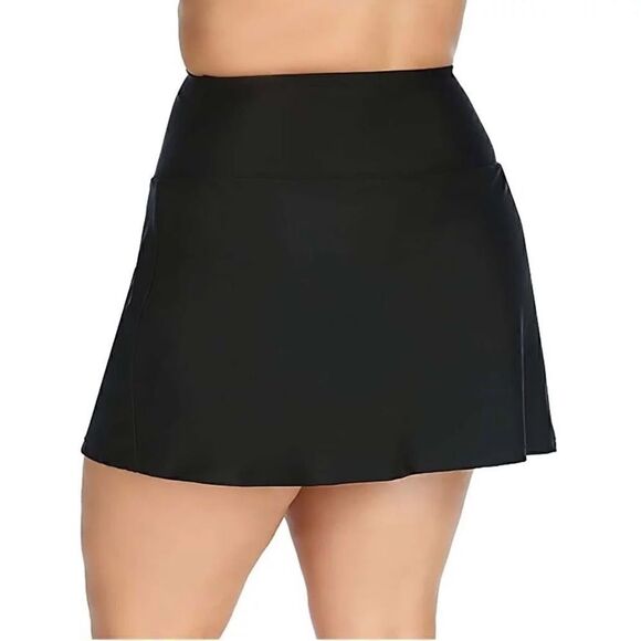 Island Escape Women S Skirt High-Waist Swim
Bottom (Black) New with Box/tags - Picture 3 of 8